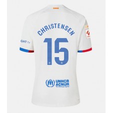 Barcelona Andreas Christensen #15 Bortatröja 2023-24 Korta ärmar